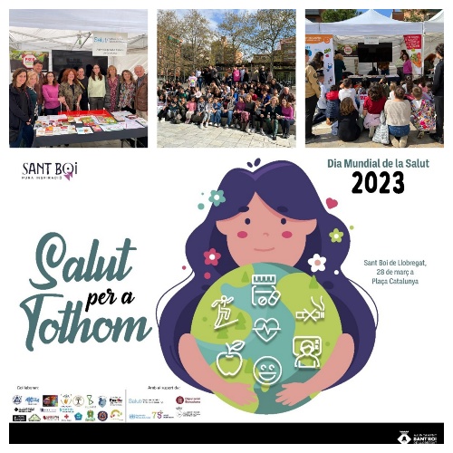 Imatge del Dia Mundial de la Salut 2023 a Sant Boi de Llobregat
