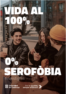 poster vida al 100%. 0% serofobia
