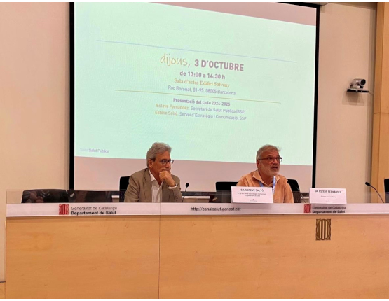 S’obren els Dijous de Salut Pública 24-25 amb una sessió sobre aprenentatge col·laboratiu, comiat de la seu de Roc Boronat