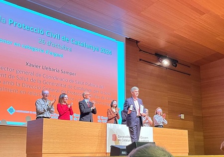 Xavier Llebaria reconegut en el Dia de la Protecció Civil de Catalunya 2024