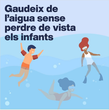 Gaudeix de l'aigua sense perdre de vista els infants