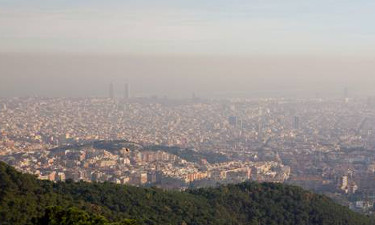 Contaminació de l’aire a causa de la presència d’una intrusió de pols africana