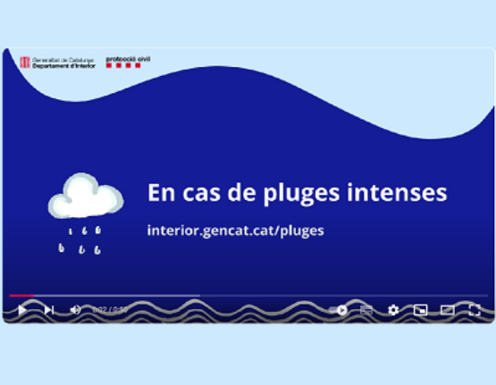 Consells per a l'autoprotecció en cas de fortes pluges