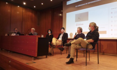 Jacobo Mendioroz, en un moment de la Jornada sobre malalties emergents celebrada al COMB 