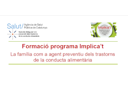 Formació programa Implica’t