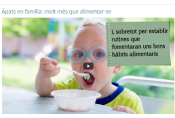 Àpats en família. Molt més que alimentar-se
