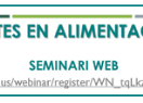 Cartell del webinar Mites en alimentació