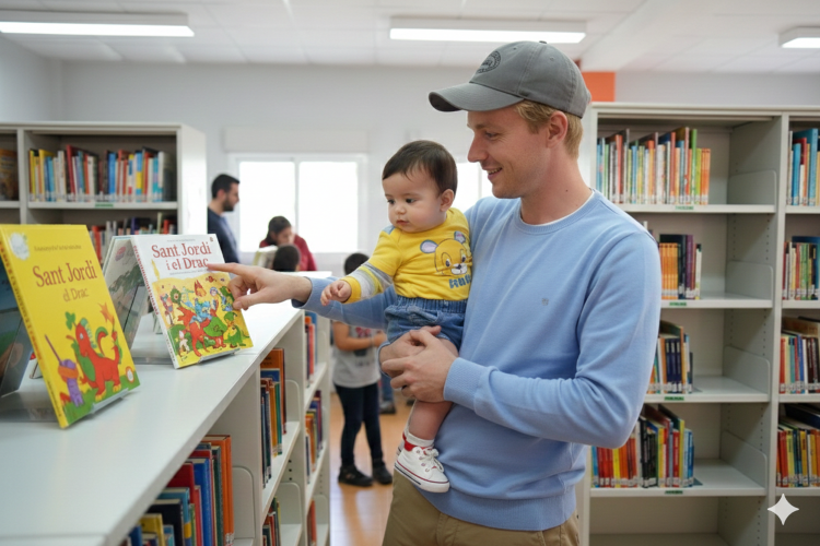 Nascuts per Llegir. Imatge generada amb IA