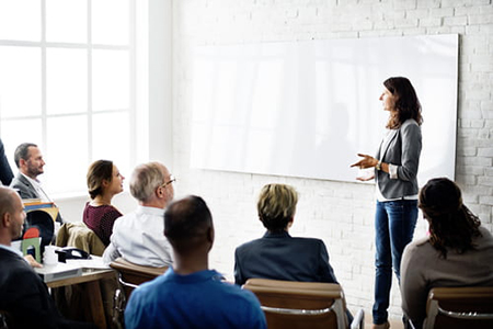 Reunió informativa en una empresa