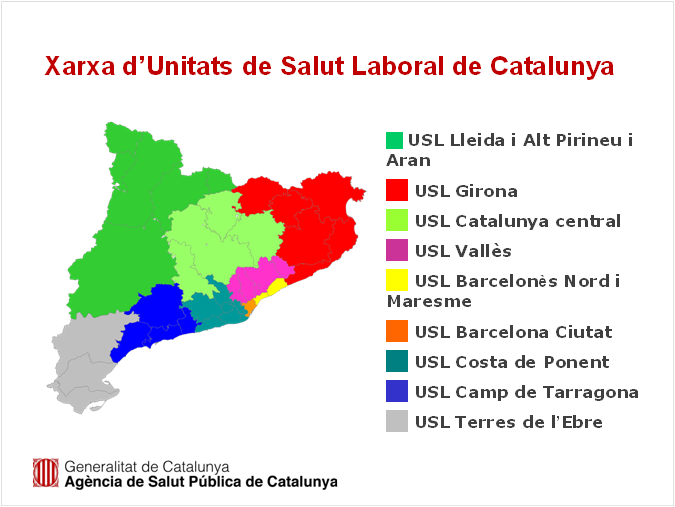 Unitats de salut laboral al territori
