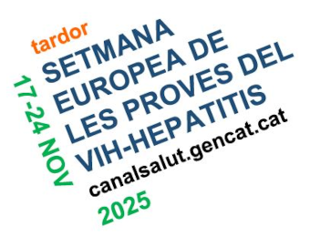 Setmana Europea de les Proves del VIH i les Hepatitis Víriques. 